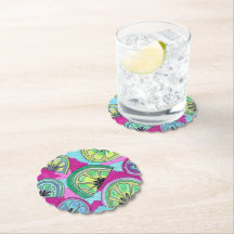 Dessous de verre de papier à calcaire violet