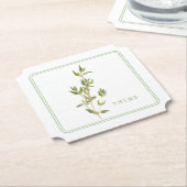 Dessous-de-verre En Papier DESSOUS DE VERRE de papier Billet THYME FRAIS (+te (Incliné)