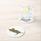 Dessous-de-verre En Papier Dessous de verre de papier Grasshopper vert (En situation)