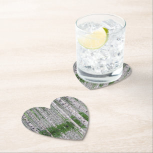 Dessous-de-verre En Papier Dessous de verre de papier naturel de la forêt de 