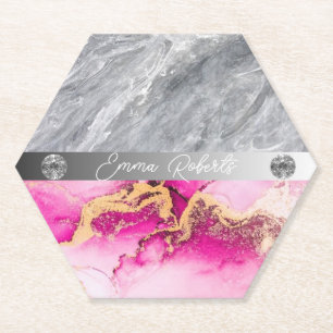 Dessous-de-verre En Papier Dessous de verre de papier Parties scintillant Dia