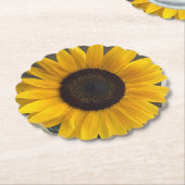 Dessous-de-verre En Papier Dessous de verre de tournesol (Incliné)