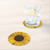 Dessous-de-verre En Papier Dessous de verre de tournesol (En situation)
