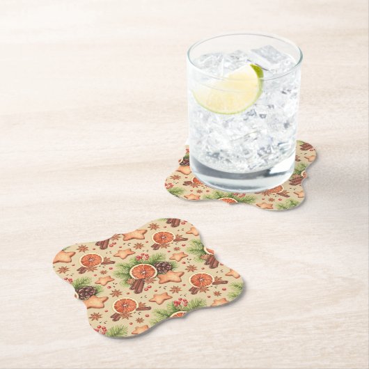 Dessous-de-verre En Papier Dessous de verre d'épices (En situation)