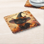 Dessous-de-verre En Papier Dessous de verre d'Halloween (Incliné)