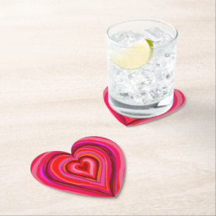 Dessous-de-verre En Papier Dessous de verre en papier coeur