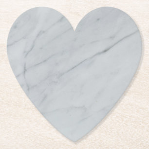 Dessous-de-verre En Papier Dessous de verre en papier coeur en pierre de marb