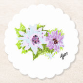 Dessous-de-verre En Papier Dessous de verre en papier : Fleurs sauvages (Devant)