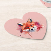 Dessous-de-verre En Papier Dessous de verre en papier Fox (Incliné)