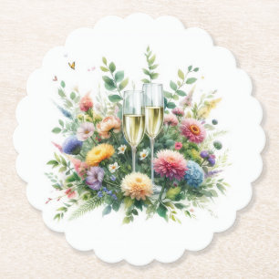 Dessous-de-verre En Papier Dessous de verre en papier pour fête champêtre au