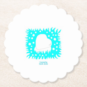 Dessous-de-verre En Papier Dessous de verre en papier rond à craie d'hiver