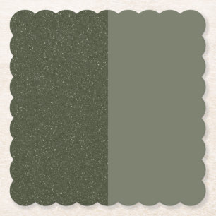 Dessous-de-verre En Papier Dessous de verre en papier vert bicolore personnal
