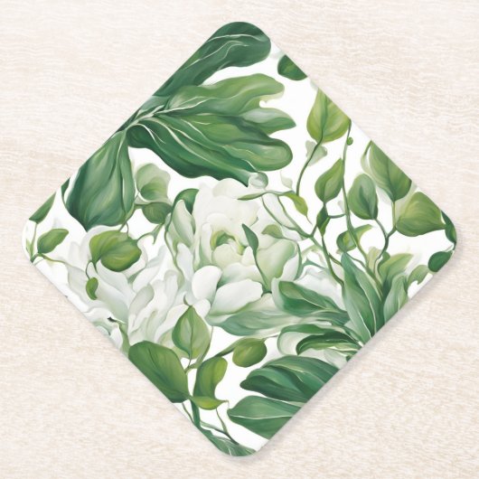 Dessous-de-verre En Papier Dessous de verre floraux (Devant)