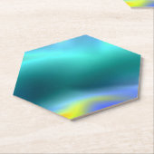 Dessous-de-verre En Papier Dessous de verre Glowing Aqua (Incliné)