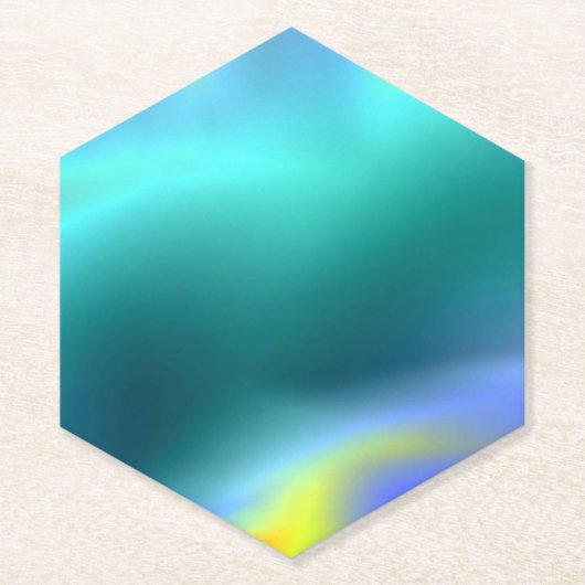 Dessous-de-verre En Papier Dessous de verre Glowing Aqua (Devant)