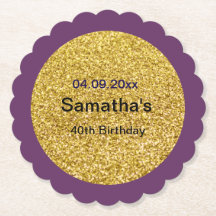 Dessous de verre papier 40e anniversaire