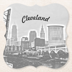 Dessous-de-verre En Papier Dessous de verre papier B&W Riverview Cleveland