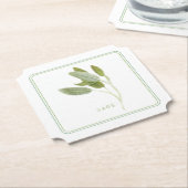 Dessous-de-verre En Papier DESSOUS DE VERRE papier Billet FRAIS SAGE (+texte) (Incliné)