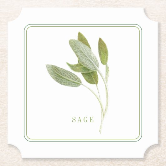 Dessous-de-verre En Papier DESSOUS DE VERRE papier Billet FRAIS SAGE (+texte) (Devant)