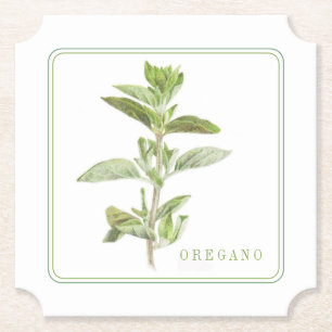 Dessous-de-verre En Papier DESSOUS DE VERRE papier Billet OREGANO FRAIS (+tex