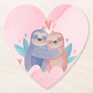 Dessous-de-verre En Papier Dessous de verre papier de la Saint Valentin