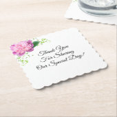 Dessous-de-verre En Papier Dessous de verre Papier de réception de mariage (Incliné)