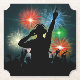 Dessous-de-verre En Papier Dessous de verre papier DJ de musique