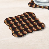 Dessous-de-verre En Papier Dessous de verre papier Domino (Incliné)