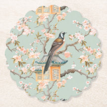 Dessous de verre papier en fleurs de cerisiers d'o