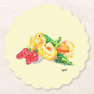 Dessous-de-verre En Papier Dessous de verre papier : Fruits de l'amour