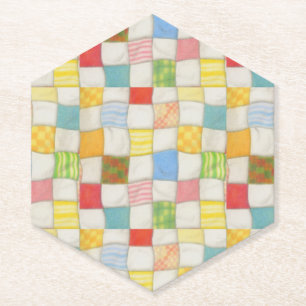 Dessous-de-verre En Papier Dessous de verre papier Hexagon POINTÉ