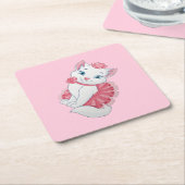 Dessous-de-verre En Papier Dessous de verre papier Kitty (Incliné)