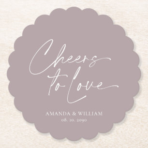 Dessous-de-verre En Papier Dessous de verre papier Mariage Lilac - Chevaux à 