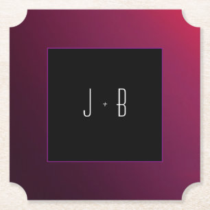 Dessous-de-verre En Papier Dessous de verre papier minimaliste Berry