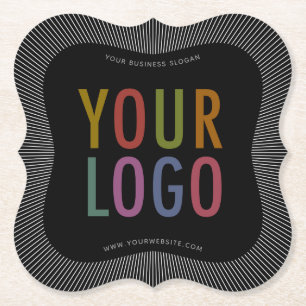 Dessous-de-verre En Papier Dessous de verre papier personnalisés avec logo de