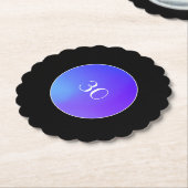 Dessous-de-verre En Papier Dessous de verre papier violet moderne (Incliné)