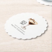 Dessous-de-verre En Papier Dessous de verre personnalisé 21e anniversaire Esp (Incliné)