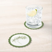 Dessous-de-verre En Papier DESSOUS DE VERRE rond de Saint-Jacques ROSEMAIRE F (En situation)