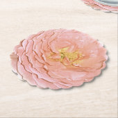 Dessous-de-verre En Papier Dessous de verre rose pastel (Incliné)