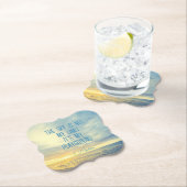 Dessous-de-verre En Papier Devis Sky de nom personnalisé (En situation)