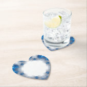 Dessous-de-verre En Papier Diamants bleus (En situation)