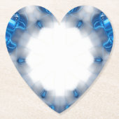 Dessous-de-verre En Papier Diamants bleus (Devant)