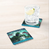 Dessous-de-verre En Papier Dinosaur Island Joyeuse fête d'anniversaire (En situation)