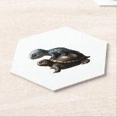 Dessous-de-verre En Papier dinosaure sur tortue Copier (Incliné)