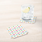 DESSOUS-DE-VERRE EN PAPIER DINOSAURS (En situation)