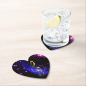 Dessous-de-verre En Papier Disco Ball Treble Clef (En situation)