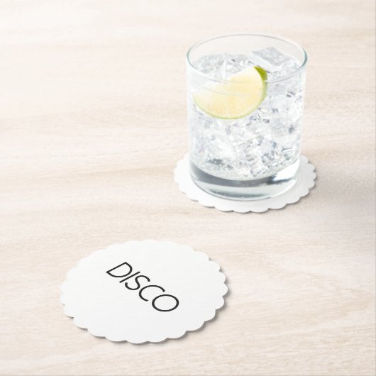Dessous-de-verre En Papier DISCO Dancing (En situation)
