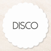 Dessous-de-verre En Papier DISCO Dancing (Devant)