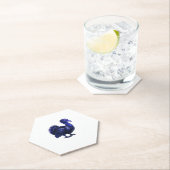 Dessous-de-verre En Papier Distopian Turquie Thanksgiving Design Classique T- (En situation)