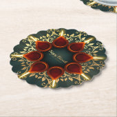 Dessous-de-verre En Papier Diwali Diya (Incliné)